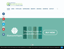 Tablet Screenshot of medicalmarijuanablog.com